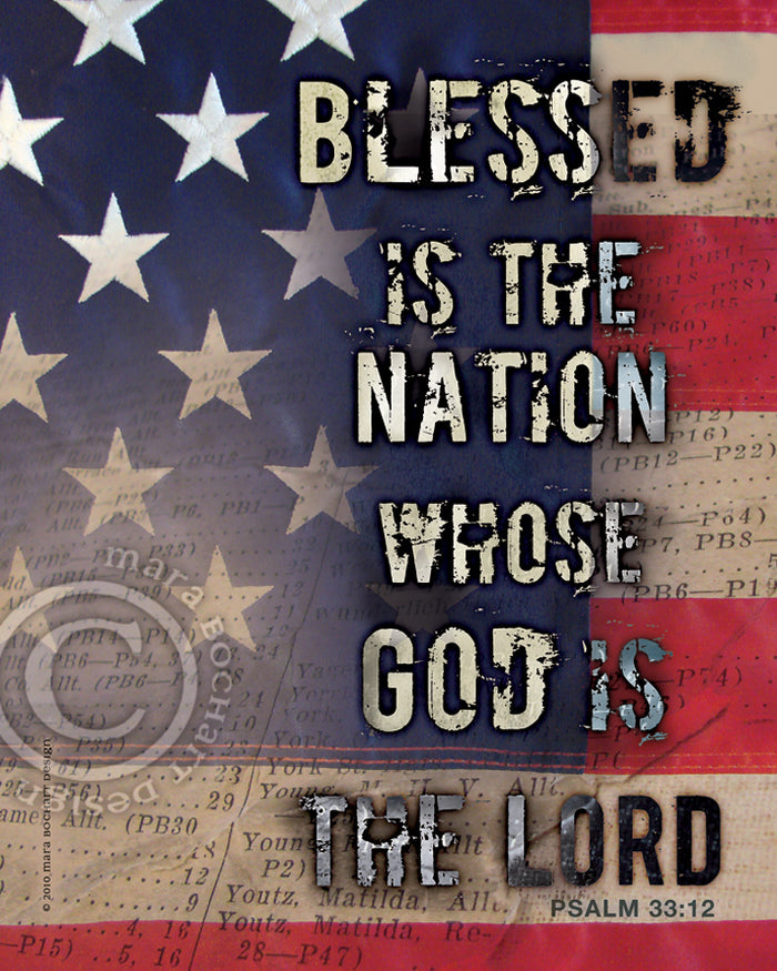 Blessed Nation - frameable print