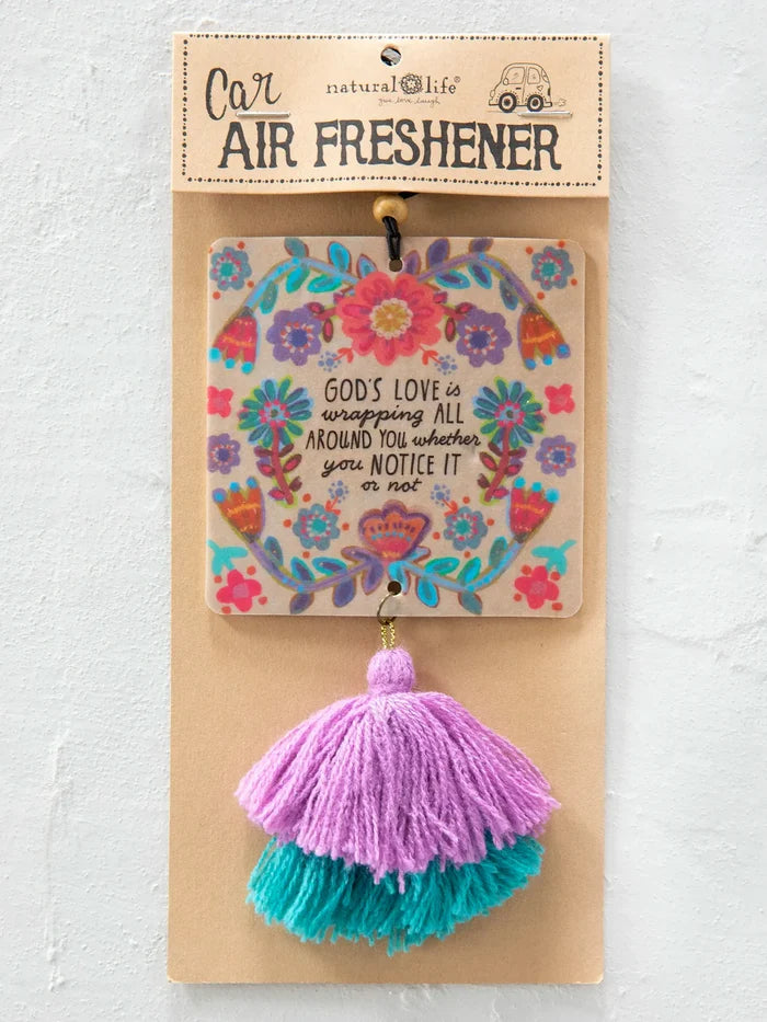 Natural Life Car Air Freshener God's Love