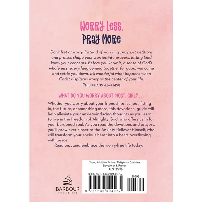 Worry Less, Pray More | Devotional for Teen Girls