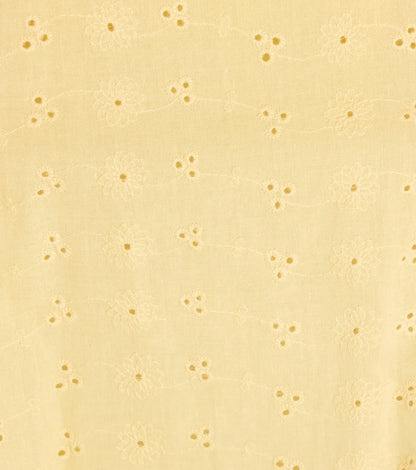 Sunny Tones Smocked Eyelet Skater Dress
