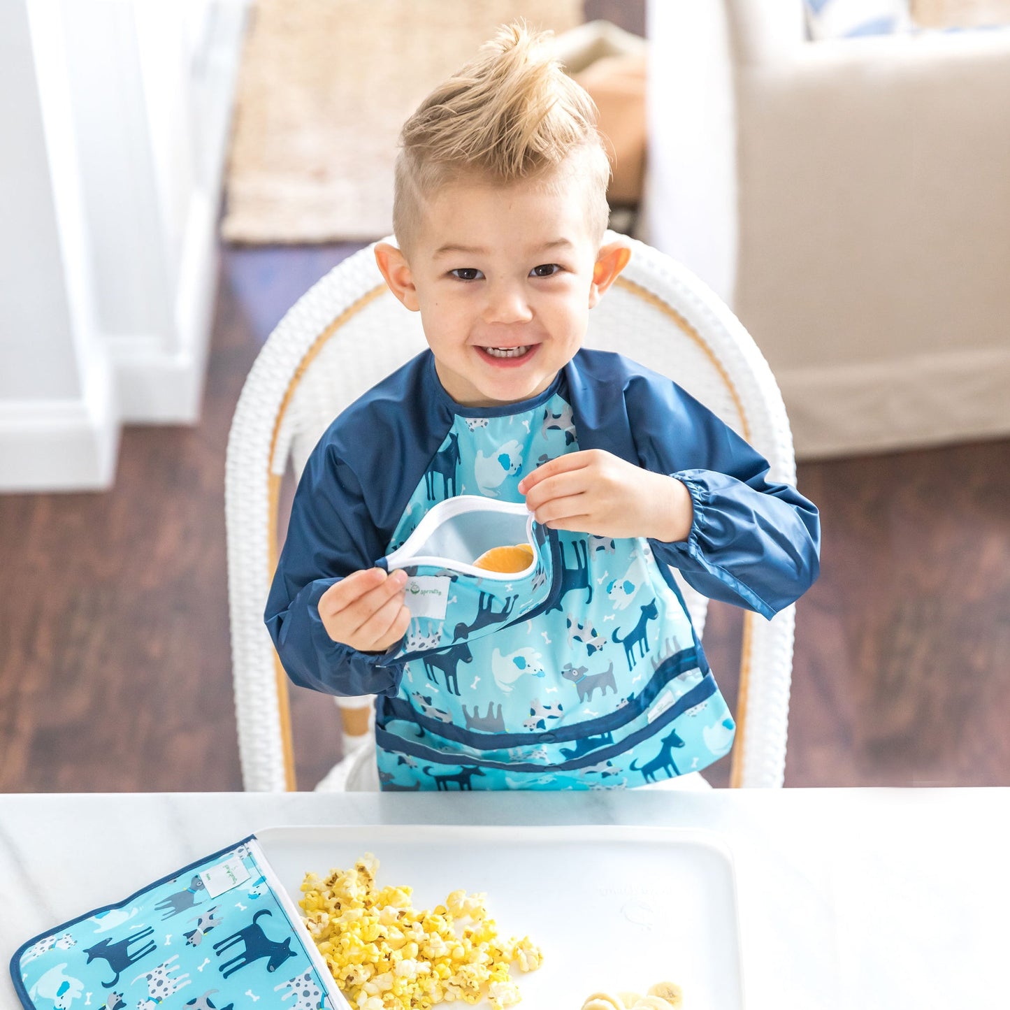 Snap + Go® Easy-wear Long Sleeve Bib