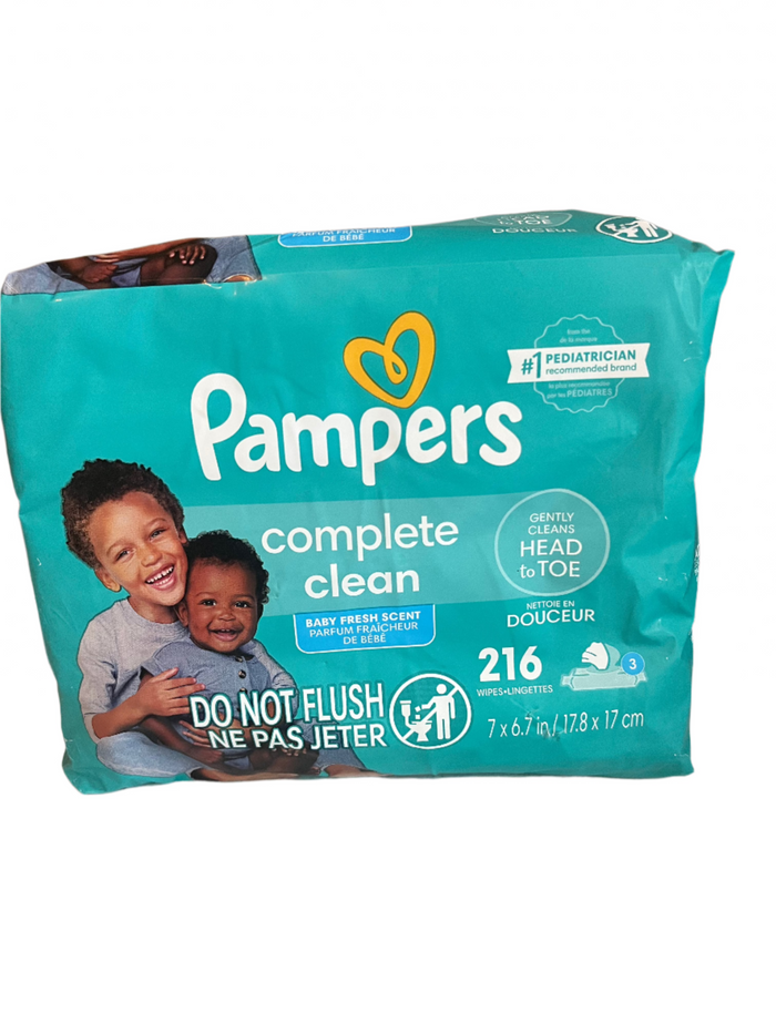 Pampers Wipes 216 count