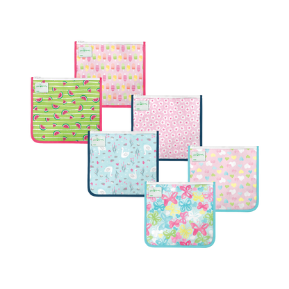 Reusable Insulated Sandwich Bags (6 pack)-Assorted-6 mo+