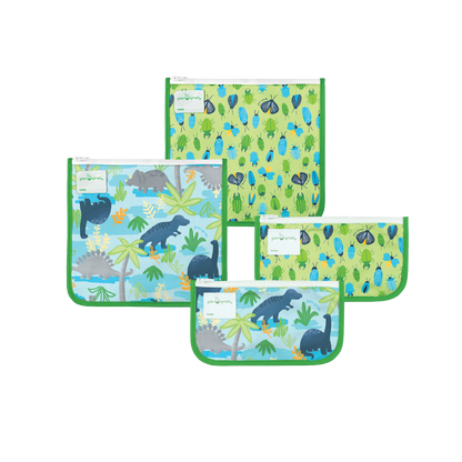 Reusable Insulated Sandwich Bags & Reusable Snack Bags (4 pack)