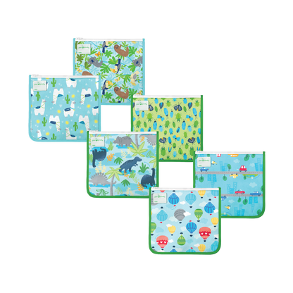 Reusable Insulated Sandwich Bags (6 pack)-Assorted-6 mo+