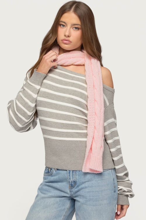 Cable Knit Scarf