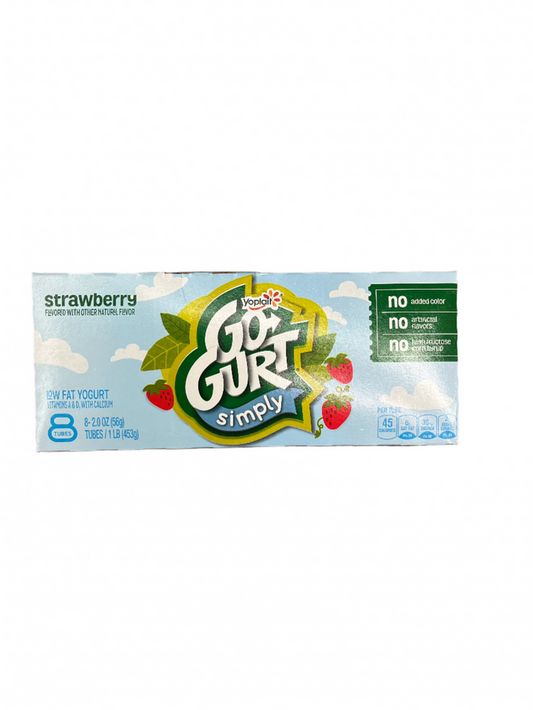 Simply Go Gurt Strawberry Yogurt