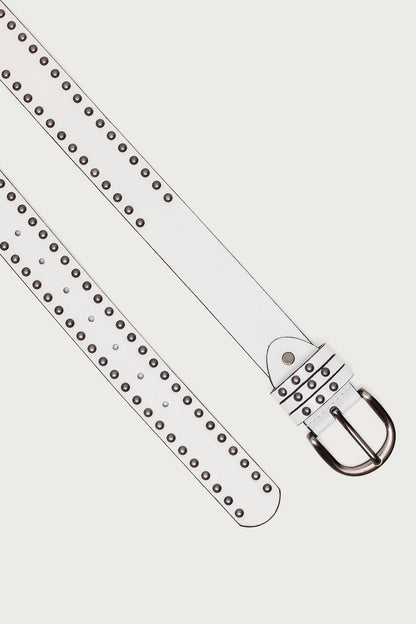 Studded Faux Leather Belt