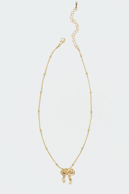 Put A Bow On It Necklace