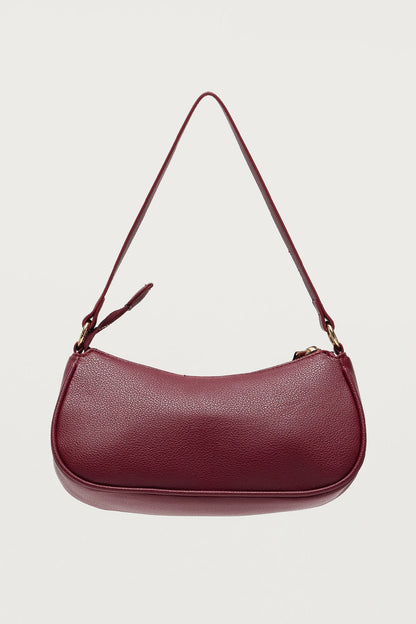 Zinnia Faux Leather Buckle Bag