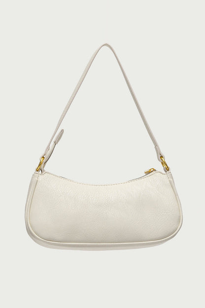 Zinnia Faux Leather Buckle Bag