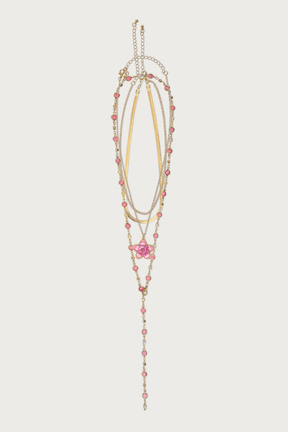 Tropical Flower Necklace Set