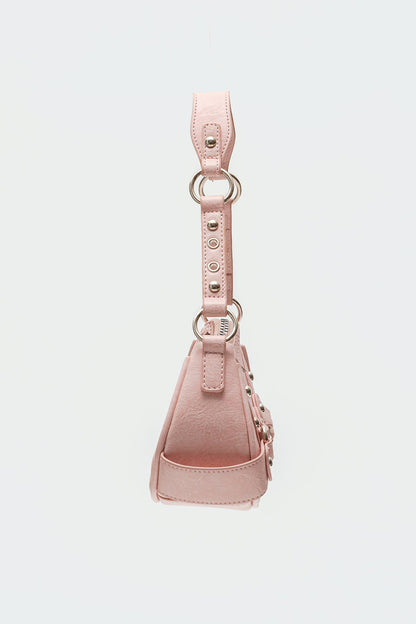 Hardware Faux Leather Bag