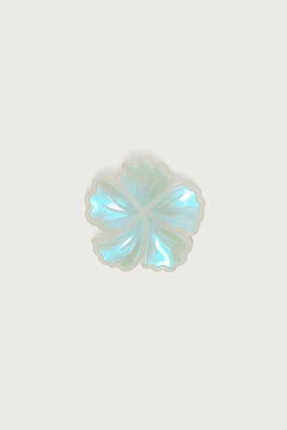Iridescent Flower Claw Clip