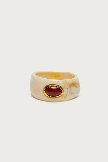 Oval Stone Marble Bracelet