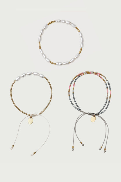 Beaded Pearly Bracelet Pack