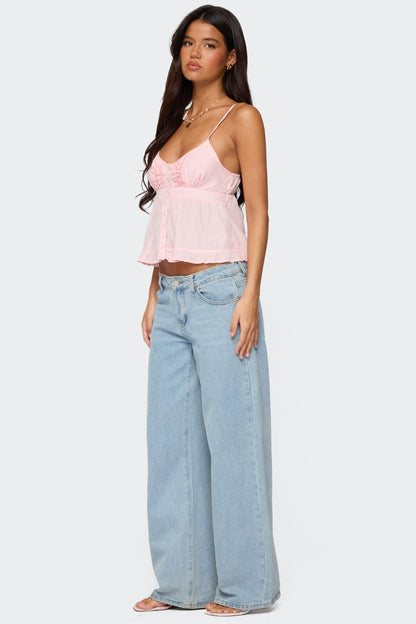 Halsey Ruffle Tank Top