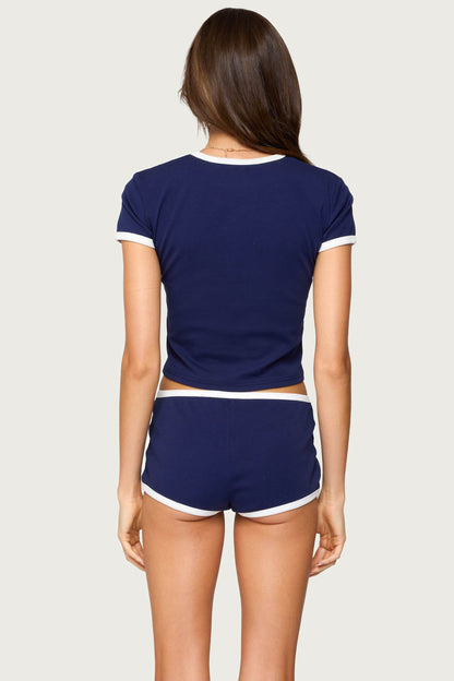 Brooklyn Contrast T Shirt