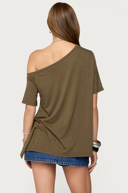 Josy Off Shoulder Handkerchief Top