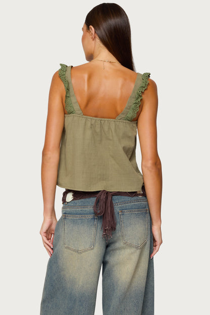 Viviana Linen Look Top