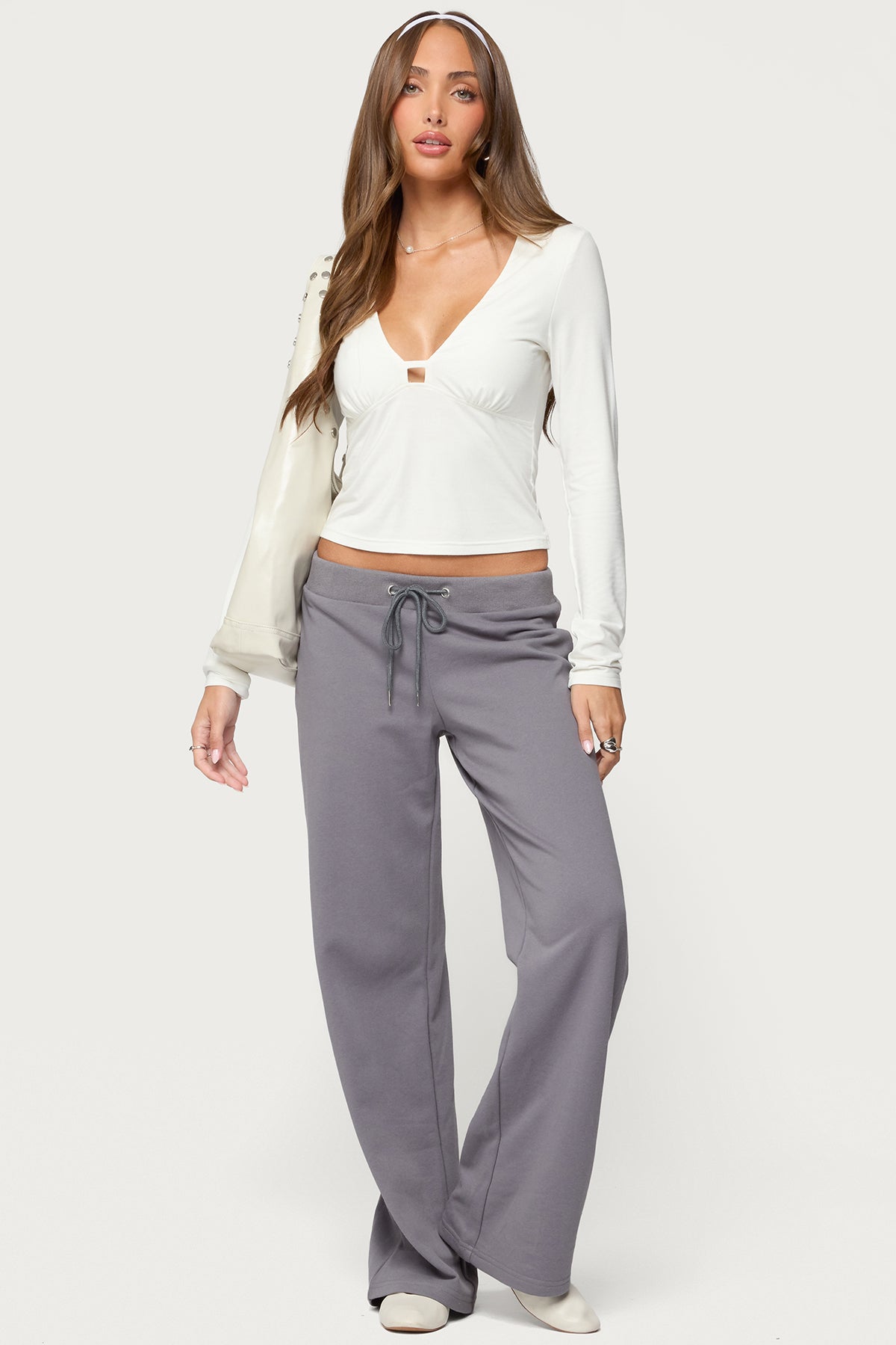 Lovisa V Neck Long Sleeve Top