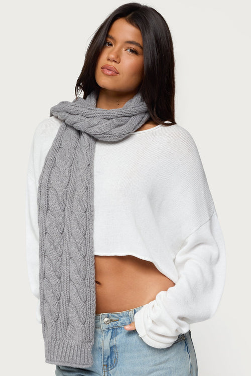 Cable Knit Scarf