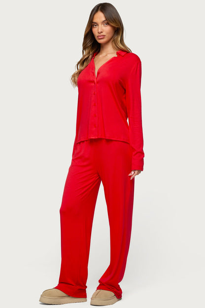 Justina Button Up Top