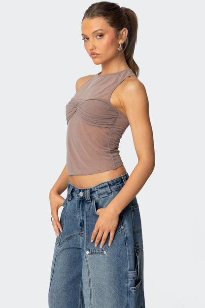 Erica Sheer Gathered Top