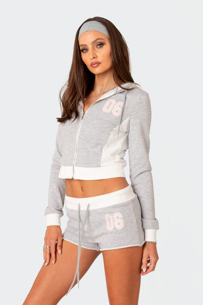 Pat Zip Up Hoodie