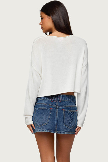 Lobster Babe Oversized Knit Top