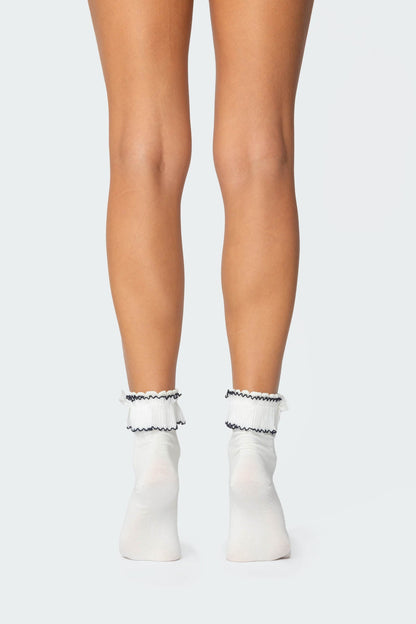Ruffle & Bow Socks