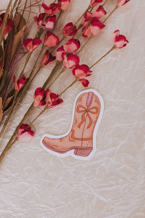 Cowgirl Boot Sticker