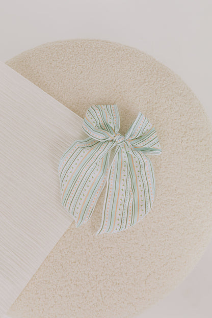 BABY BLING - Pointed Big Belle Clip: Easter Stripe