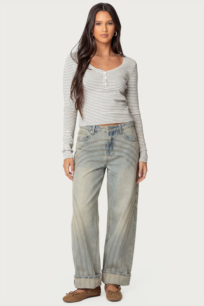 Jocelyn Striped Top