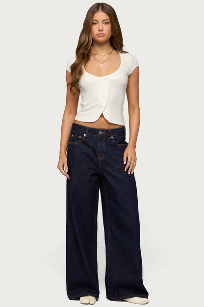 Blaunca Asymmetric Knit Top