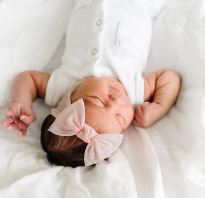 BABY BLING - Itty Bitty Knot Small Soft Nylon Bow Headband