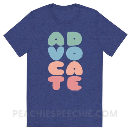 Advocate Tri-Blend Tee - Navy Triblend / XS - peachiespeechie.com