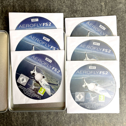 Aerosoft Aerofly FS2 Flight Simulator PC 6 DVD Set 2017 Metal Case IPACS - NextStage Vintage