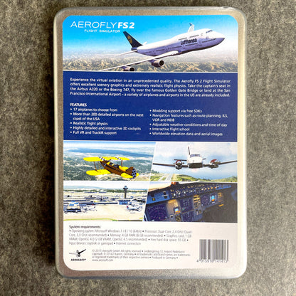 Aerosoft Aerofly FS2 Flight Simulator PC 6 DVD Set 2017 Metal Case IPACS - NextStage Vintage