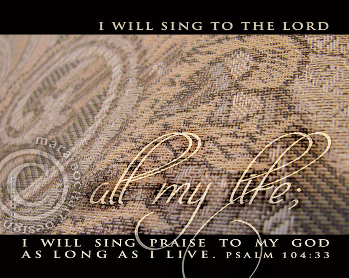 All My Life - frameable print