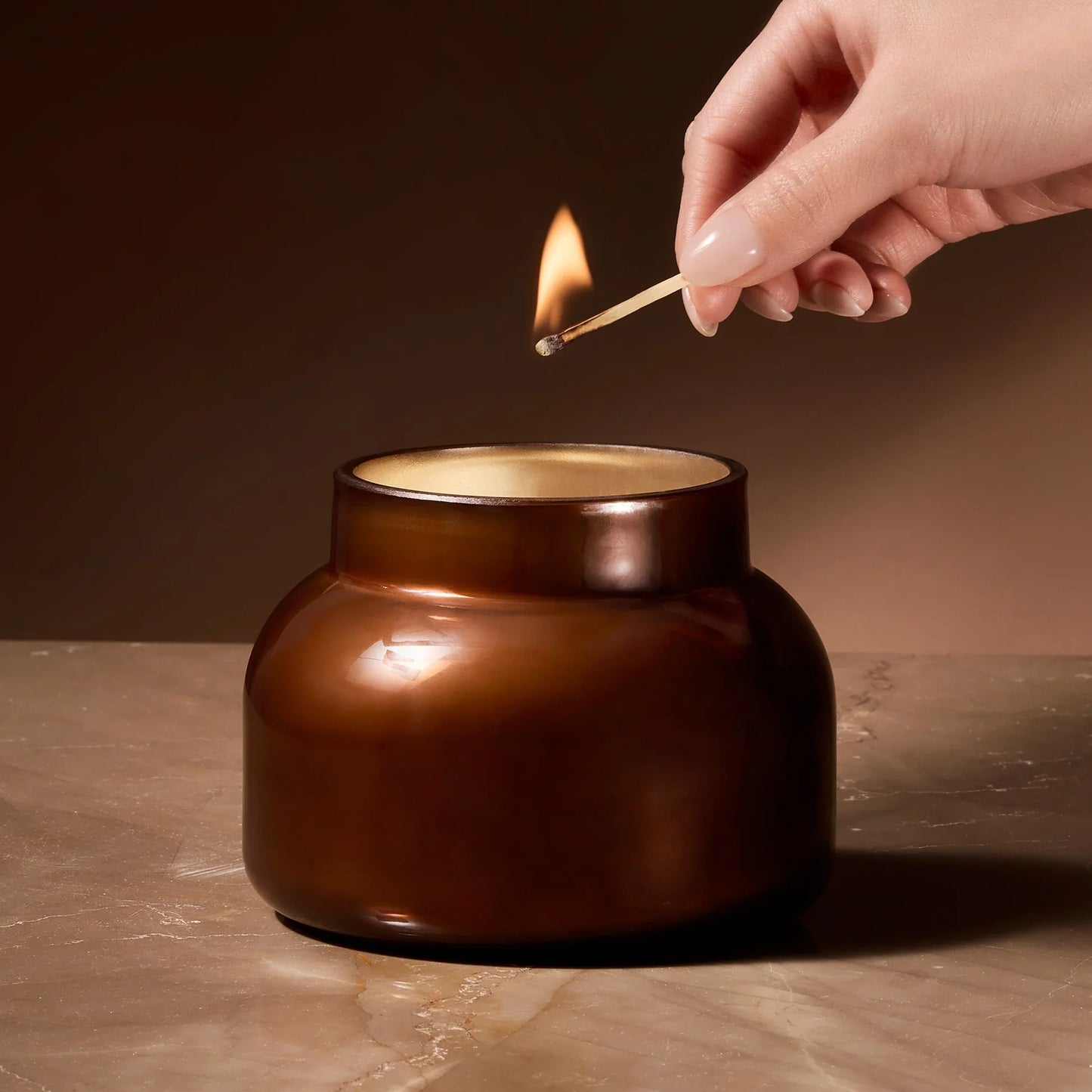 CAPRI BLUE - Autumn Glow Chestnut Embers Signature Candle, 19 oz