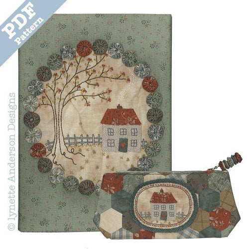 Badger Cottage Journal Cover and Pencil Case by Lynette Anderson