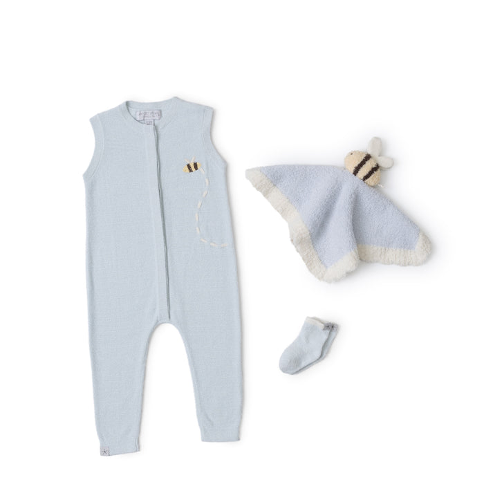 barefoot-dreams-cozychic-ultra-lite-baby-bee-onesie-set-blue