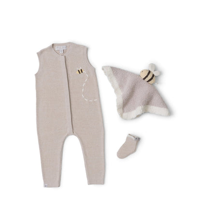 barefoot-dreams-cozychic-ultra-lite-baby-bee-onesie-set-stone