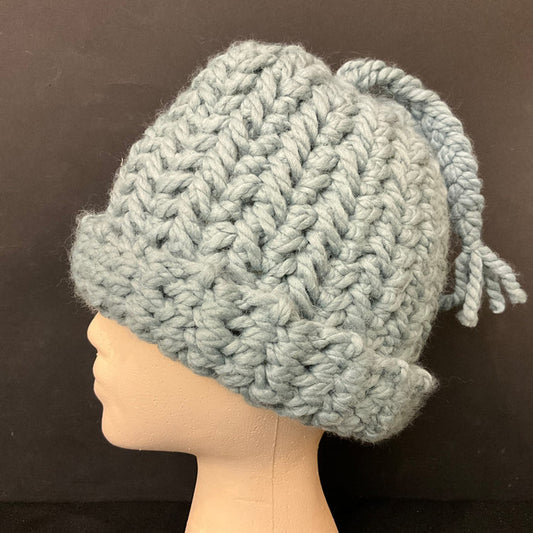 “Big Green Yarn” hand knitted hat