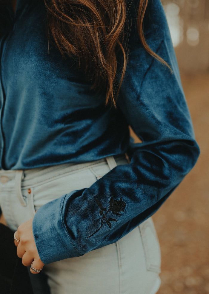 Blue Velvet Rodeo Shirt