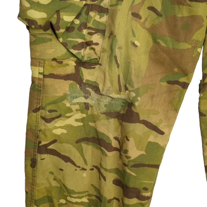 British MTP Yellow Dyed Barracks Trousers - 80cm, Medium - Film Production Used - Combat Trousers