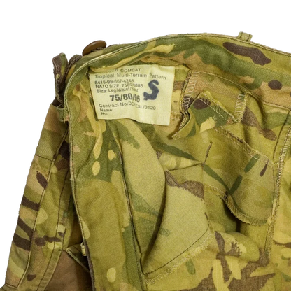 British MTP Yellow Dyed Barracks Trousers - 80cm, Medium - Film Production Used - Combat Trousers