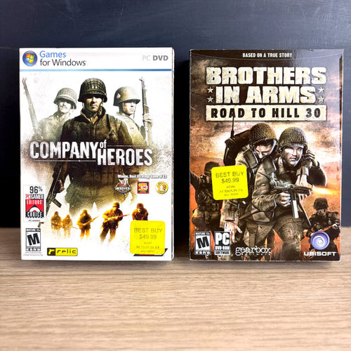 Brothers in Arms Road to Hill 30 + Company of Heroes WWII PC Bundle Sealed NOS - NextStage Vintage