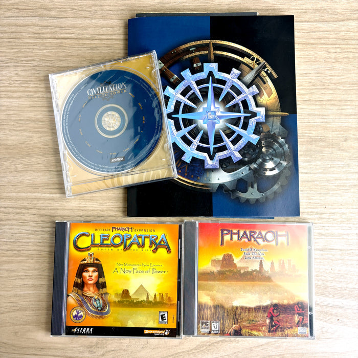 Civilization Call to Power + Pharaoh & Cleopatra PC Strategy Bundle x3 Sealed - NextStage Vintage